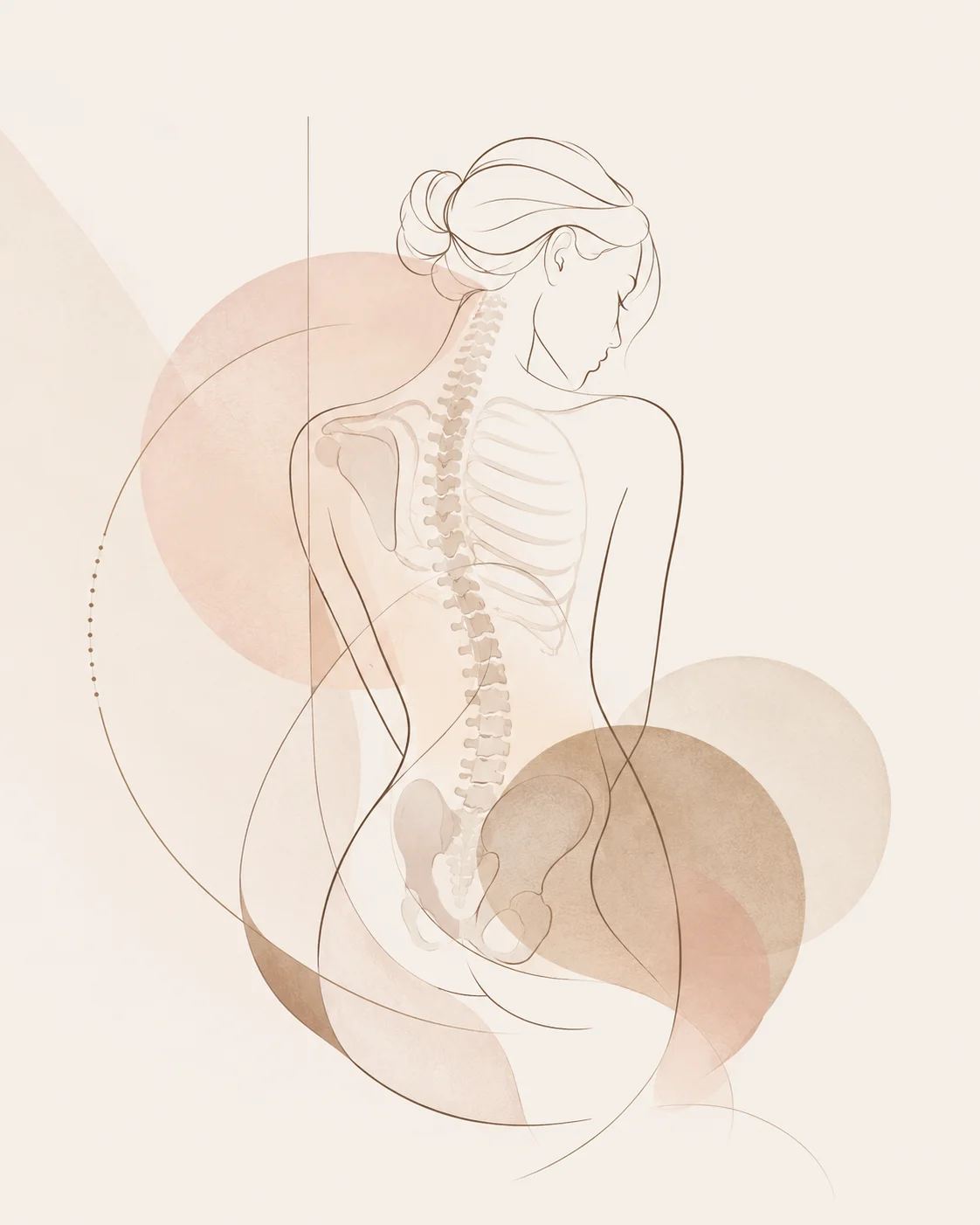 Portrait illustration of Aurelia, the artist behind Osteoxfit's editorial illustrations